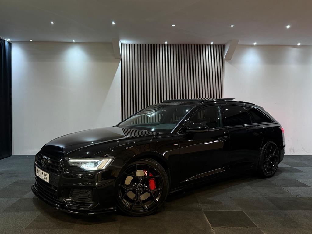 Audi A6 50 Tfsi e Quattro 299pk S-Line 2022 Zwart Pano 360C/, Auto's, Audi, Automaat, 4 cilinders, Zwart, Plug-in hybride