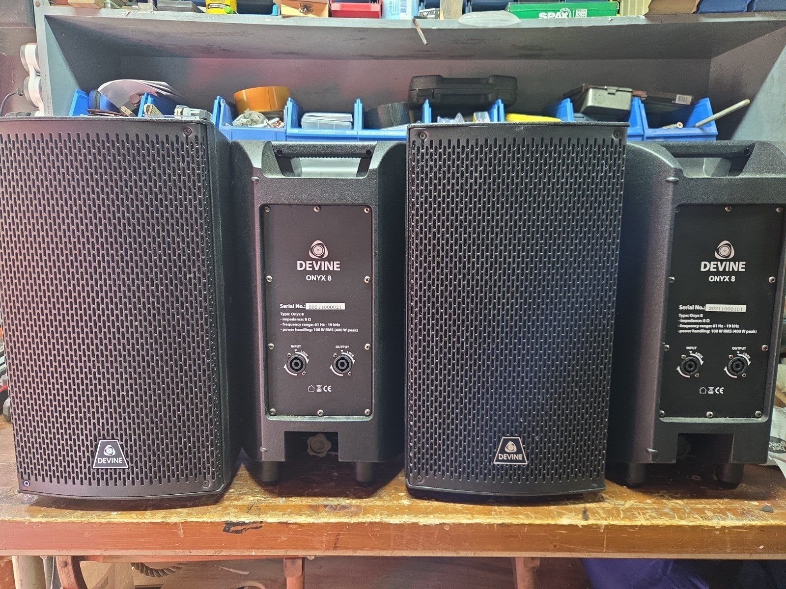 speakers passief, 120 tot 150 watt, Party speaker, Zo goed als nieuw, Ophalen