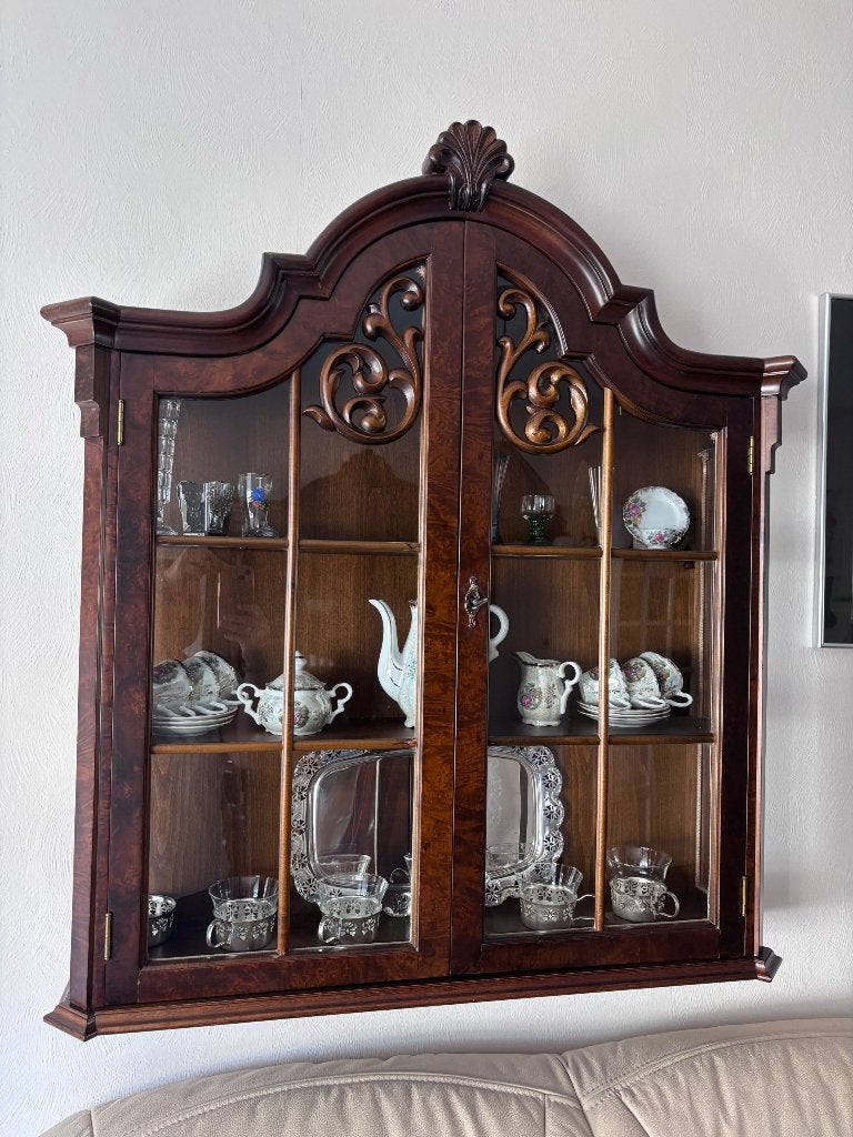Vitrinekastje, Ophalen, Met deur(en), Klassiek, 50 tot 100 cm