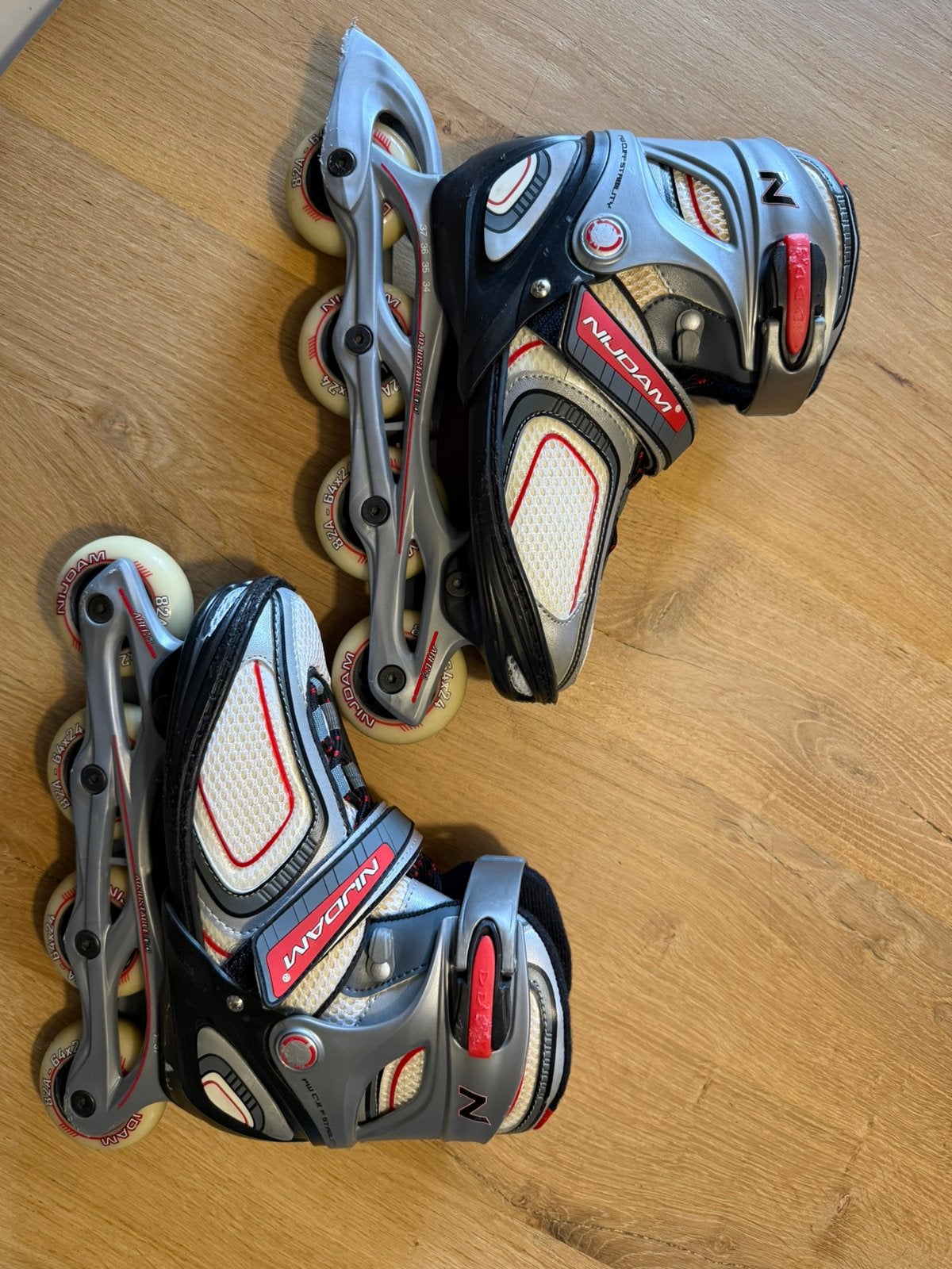 Nijdam skates skeelers verstelbaar 34-35-36-37, Kinderen, Inline skates 4 wielen, Ophalen, Overige merken