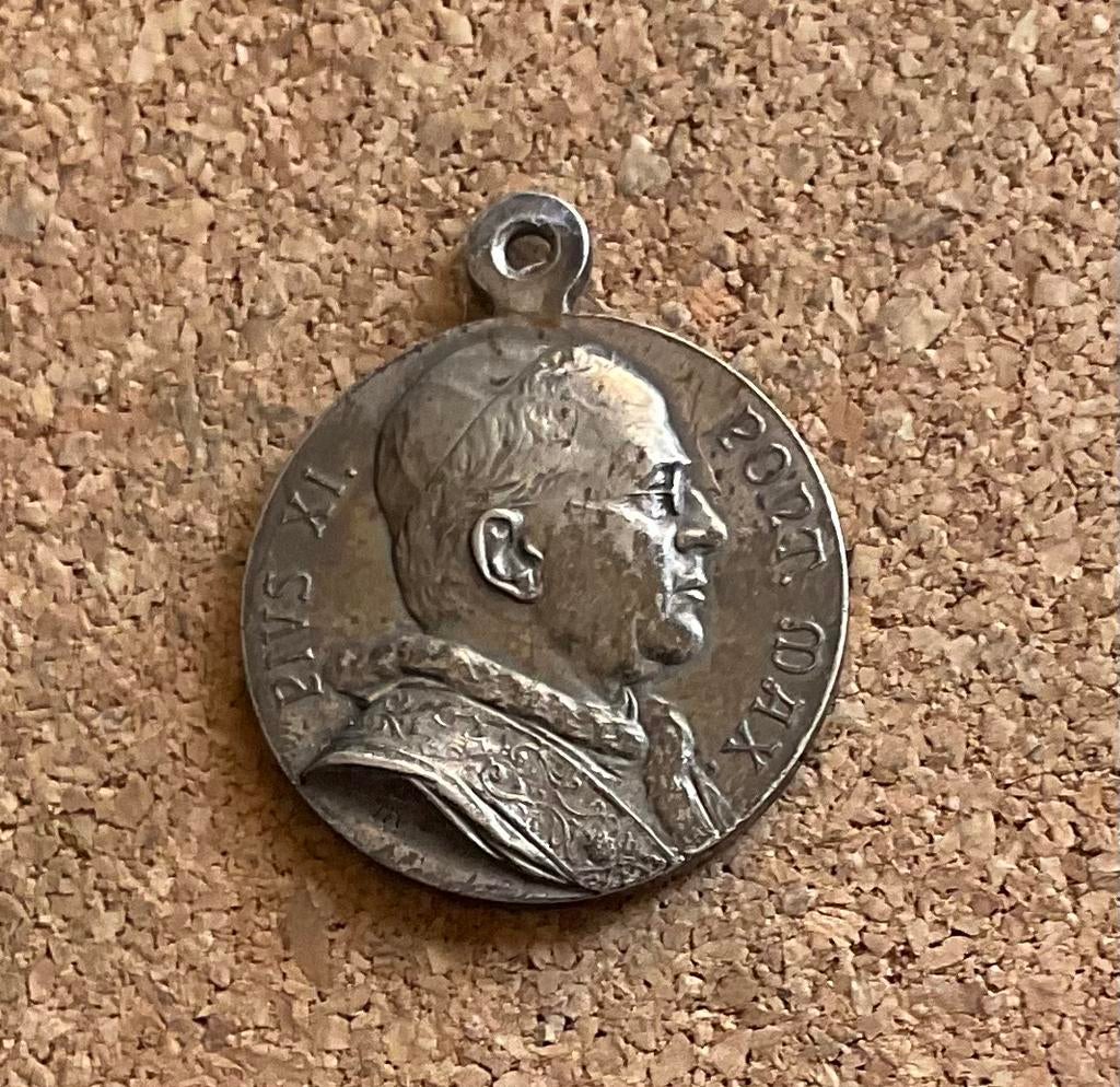 Penning - Draag Medaille - Paus PIUS XI - Pont Max - 1931, Postzegels en Munten, Penningen en Medailles, Ophalen of Verzenden