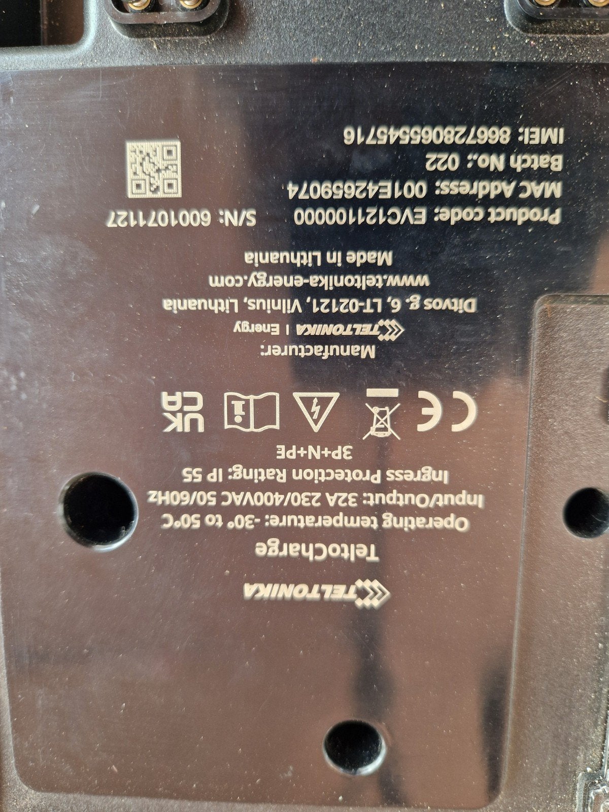 Teltonika TeltoCharge Laadpaal met vaste kabel, Ophalen of Verzenden, Zo goed als nieuw, Laadpaal