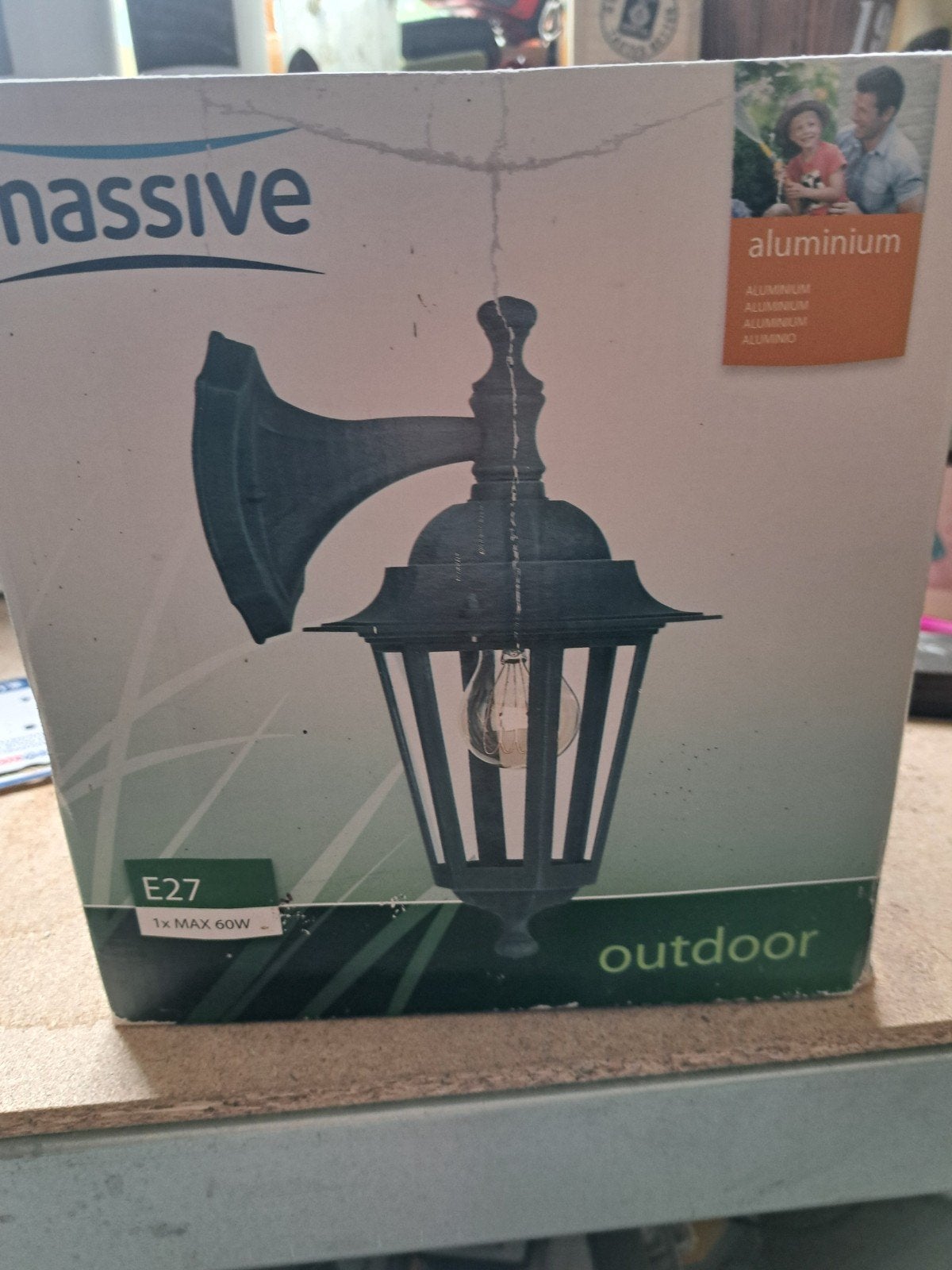 Nieuwe buitenlamp (aluminium) - nog in doos, Metaal, Overige merken, Nieuw, Groen