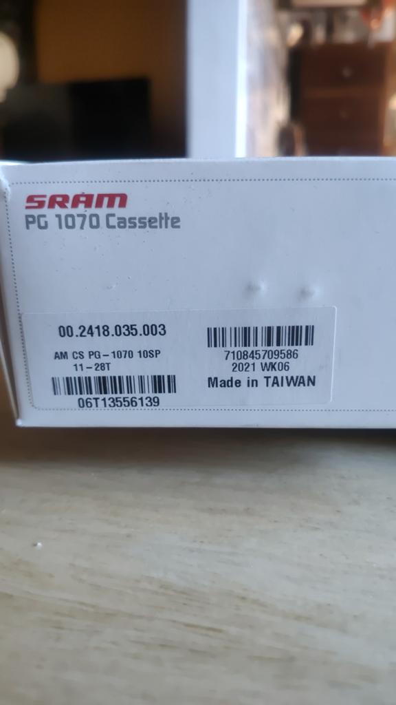 SRAM PG 1070 Cassette 10 speed 11-28T, Fietsen en Brommers, Fietsonderdelen, Ophalen of Verzenden