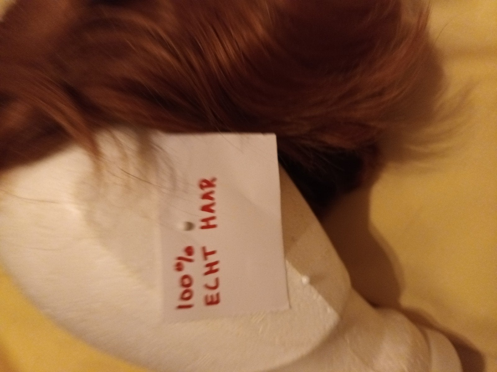 Prachtige pruik van 100% echt haar, Ophalen, Zo goed als nieuw, One size fits all