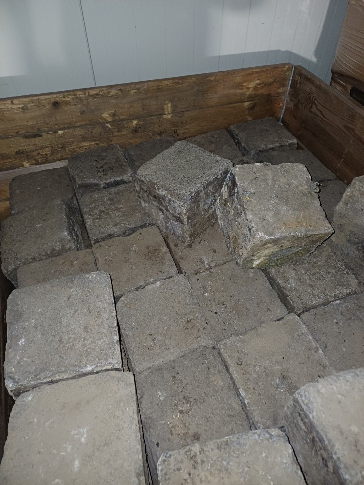 Basalt keien - ongeveer 3 a 4 vierkante meter, Ophalen, Gebruikt, Kei, Basalt