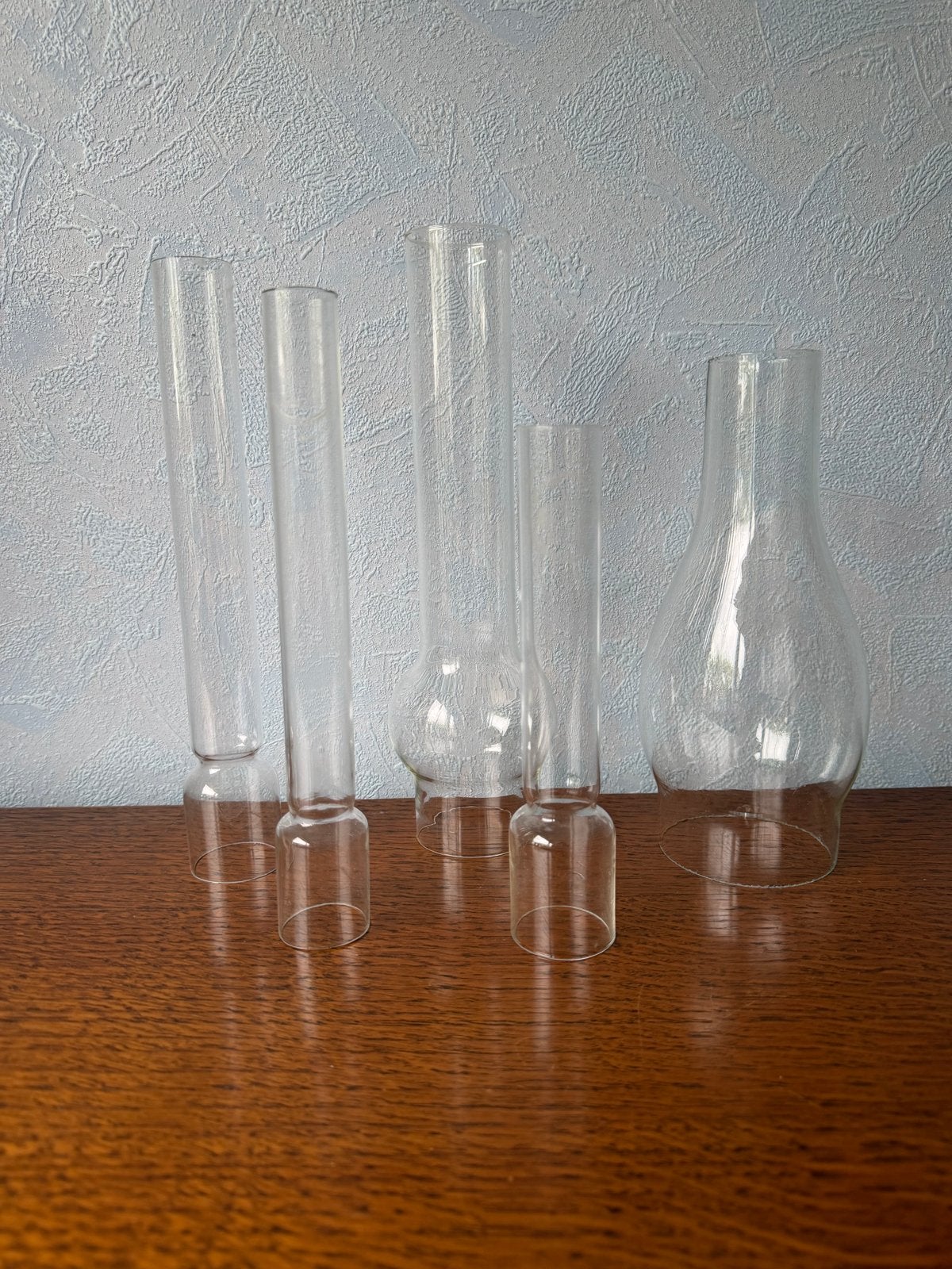 5 olielamp glaasjes, waarvan 2 met kroontje, Ophalen of Verzenden