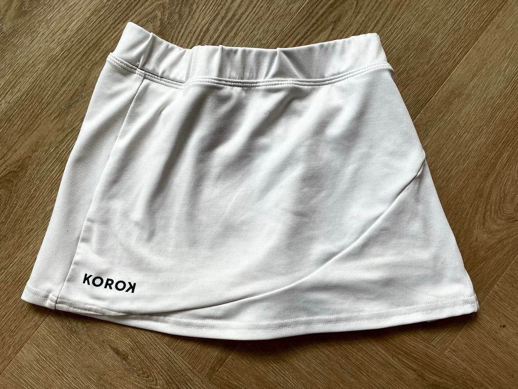 Wit sportrokje maat 128, Verzenden, Zo goed als nieuw, Meisje, Jurk of Rok