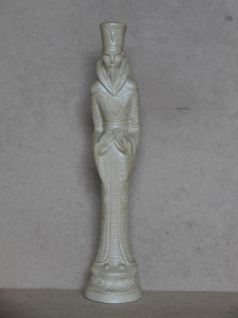 Aziatische man beeld Chinees Japanse wijsgeer resin vintage, Gips, Art nouveau, Ophalen of Verzenden, 20 - 50 cm