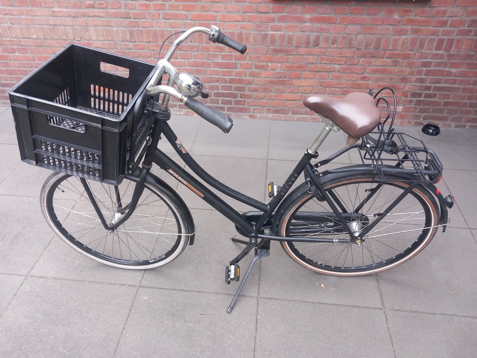 Sparta pick-up zwart 28 inch transportfiets / stationsfiets, Ophalen, Terugtraprem, Sparta, Versnellingen