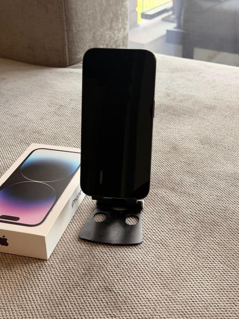 iPhone 14 Pro paars 128gb, Paars, Ophalen of Verzenden, Zo goed als nieuw, 87 %
