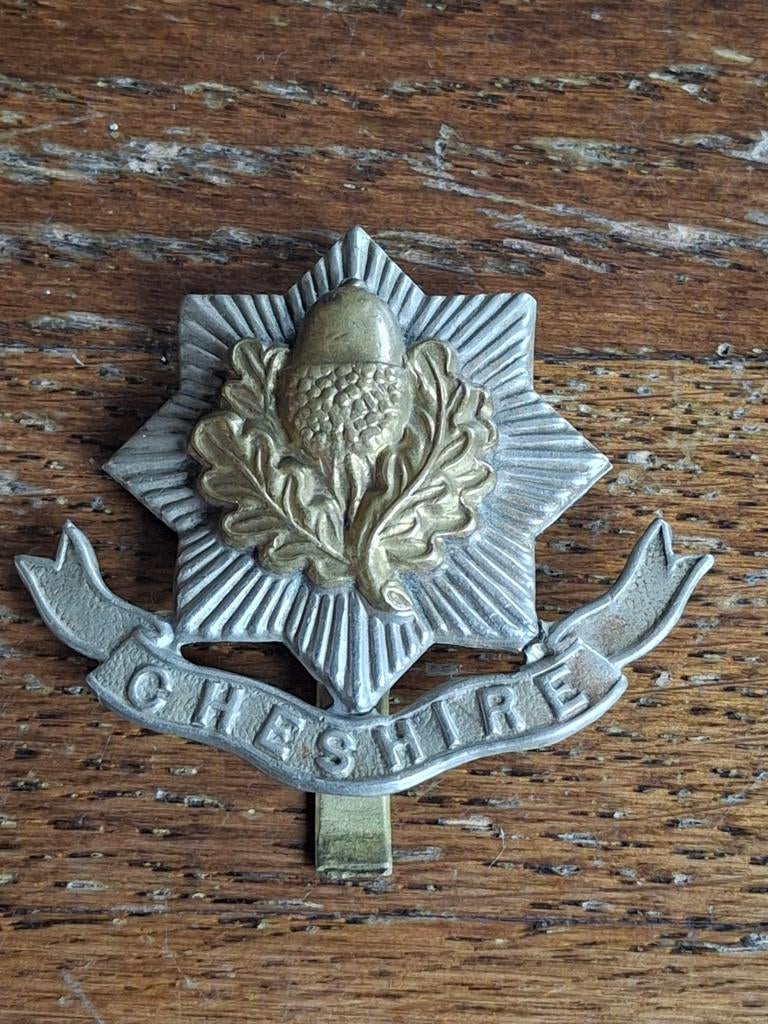 Petembleem Cheshire Regiment, Ophalen of Verzenden, Landmacht, Engeland, Embleem of Badge