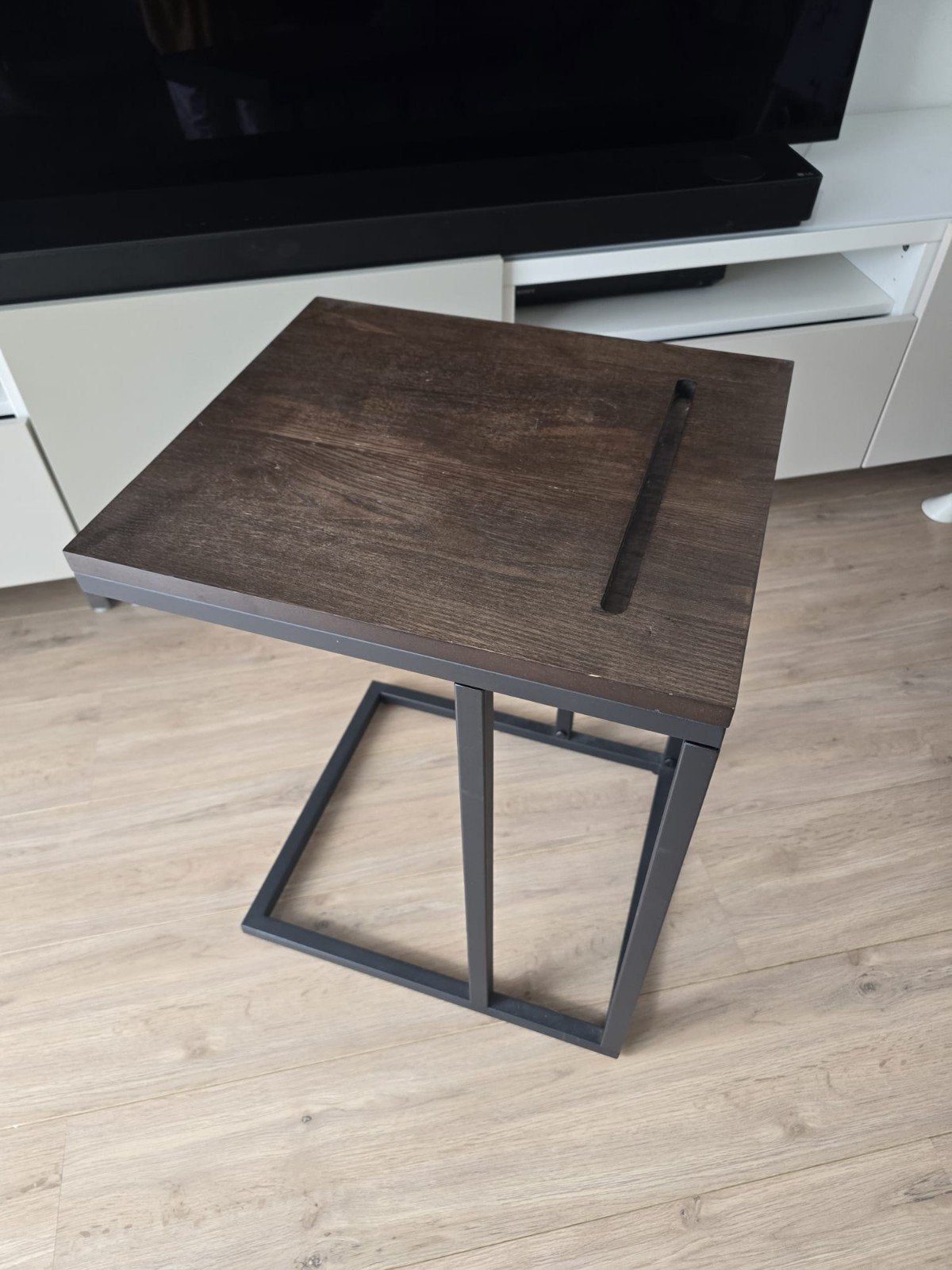 Bijzettafel Laptoptafel Salontafel Industrieel Design, Minder dan 55 cm, Ophalen of Verzenden, Zo goed als nieuw, Rechthoekig