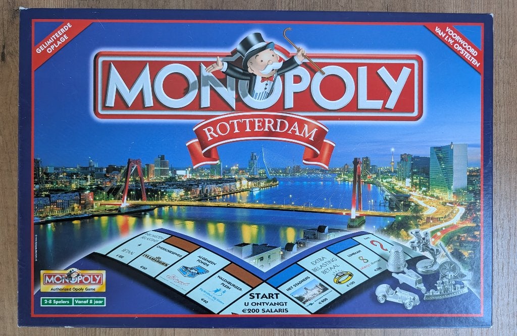 Monopoly - Rotterdam Editie (Gelimiteerde Oplage), Hobby en Vrije tijd, Gezelschapsspellen | Bordspellen, Vijf spelers of meer