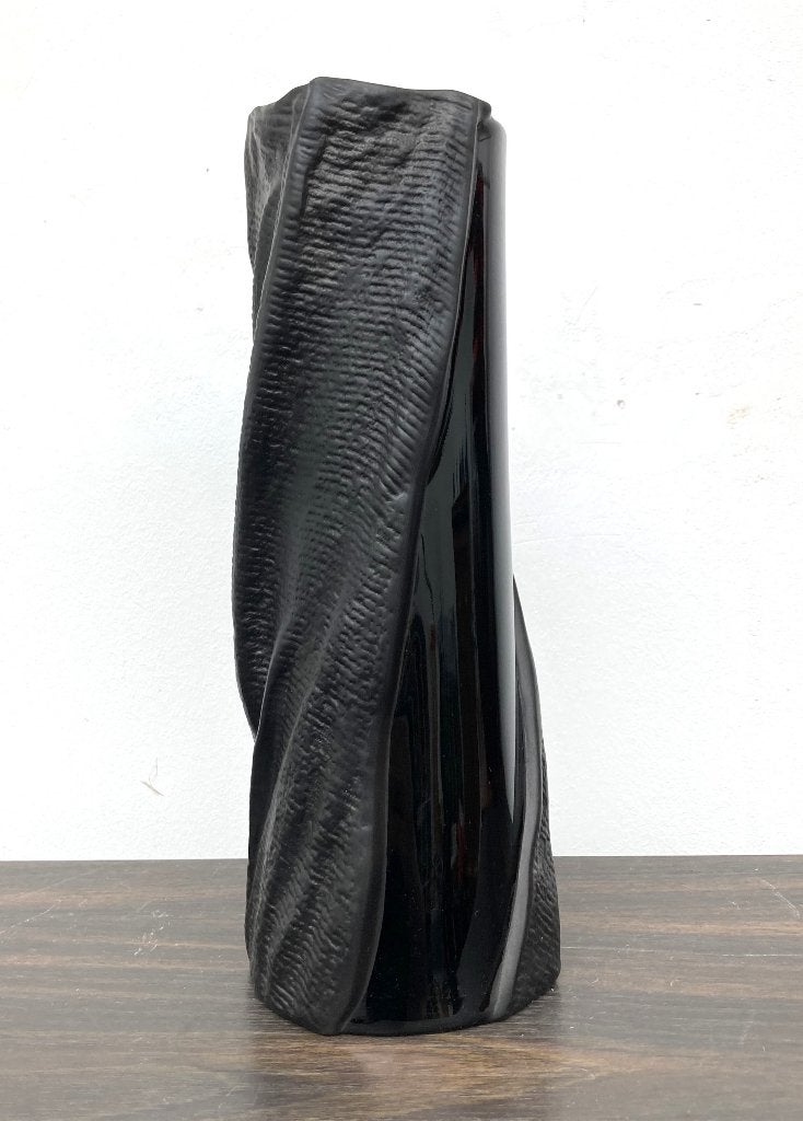 Rosenthal - Johan van Loon - vaas 26 cm, Ophalen of Verzenden, Zo goed als nieuw, Zwart