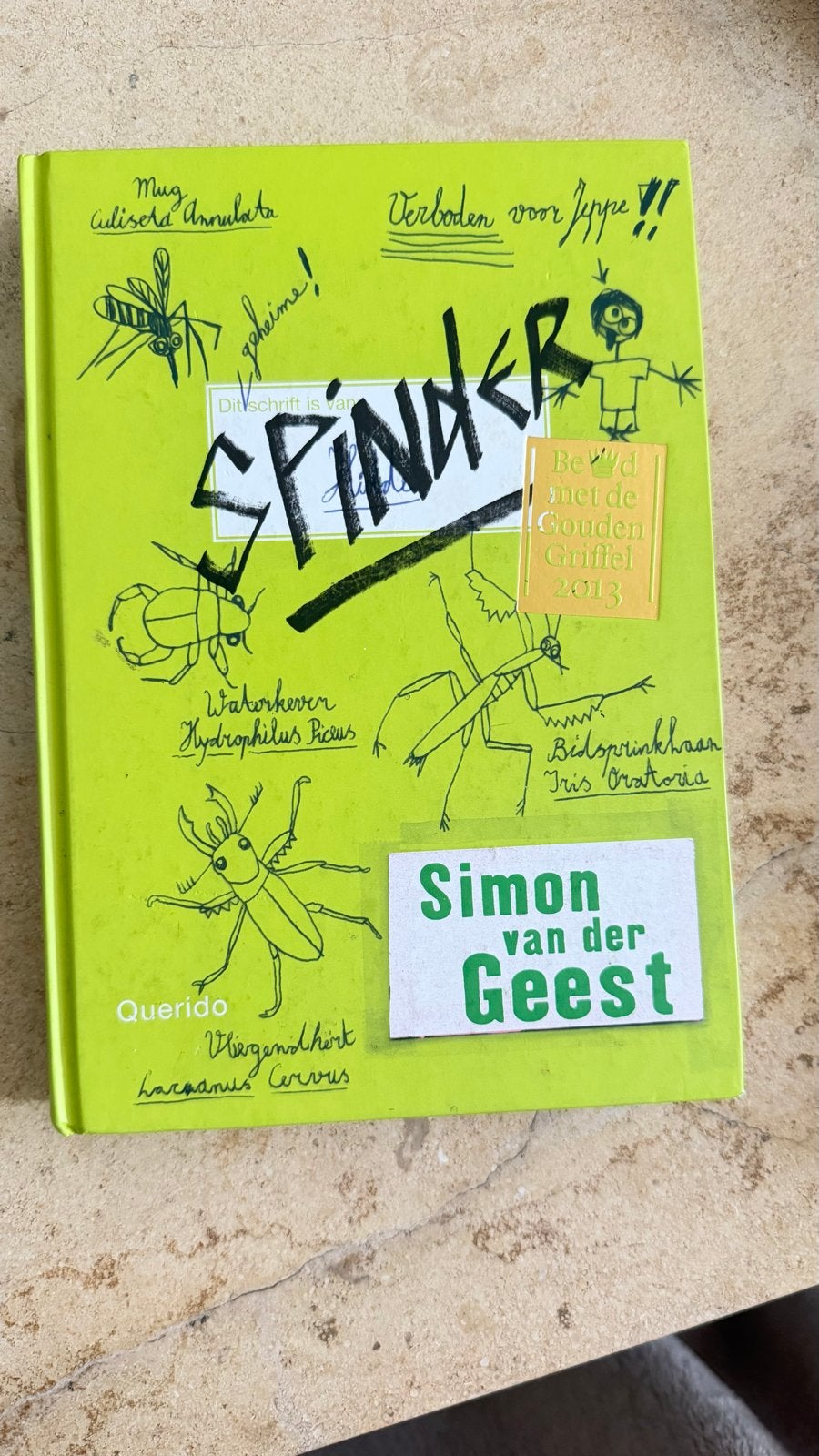 Spinner - Simon van der Geest (Gouden Griffel 2013), Boeken, Ophalen of Verzenden, Zo goed als nieuw, Fictie