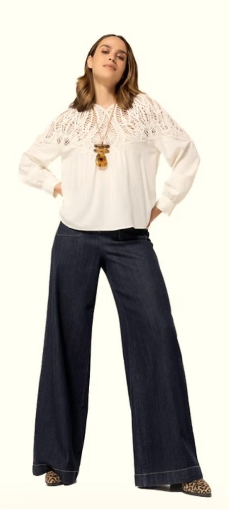 🌻Nieuwe mooie of white blouse {195,00} van Caroline Biss 44, Overige kleuren, Verzenden, Maat 42/44 (L), Zo goed als nieuw