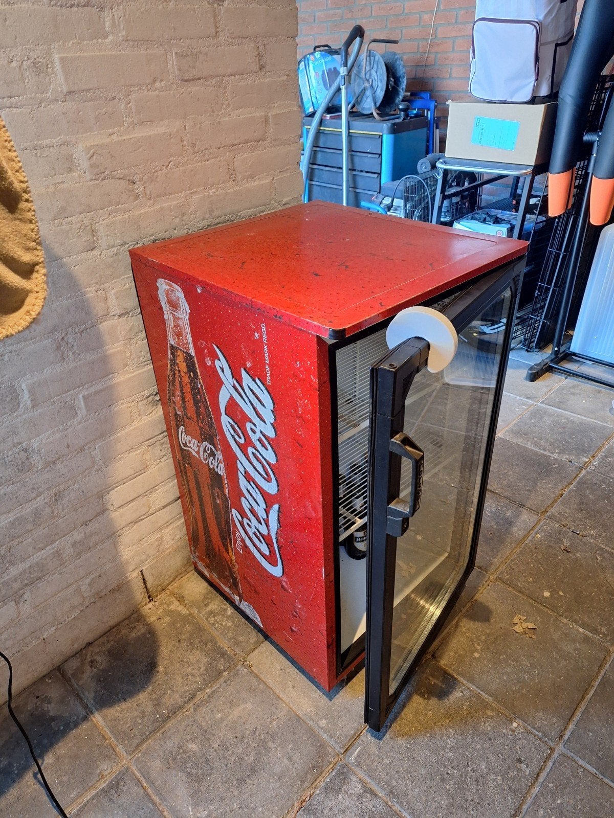 Kleine Coca-Cola Koelkast - Perfect voor Drankjes!, Witgoed en Apparatuur, Koelkasten en IJskasten, Ophalen, Minder dan 75 liter