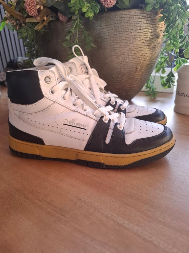 Mercer Amsterdam high-top sneakers, maat 39, Wit, Ophalen of Verzenden, Sneakers of Gympen, Gedragen