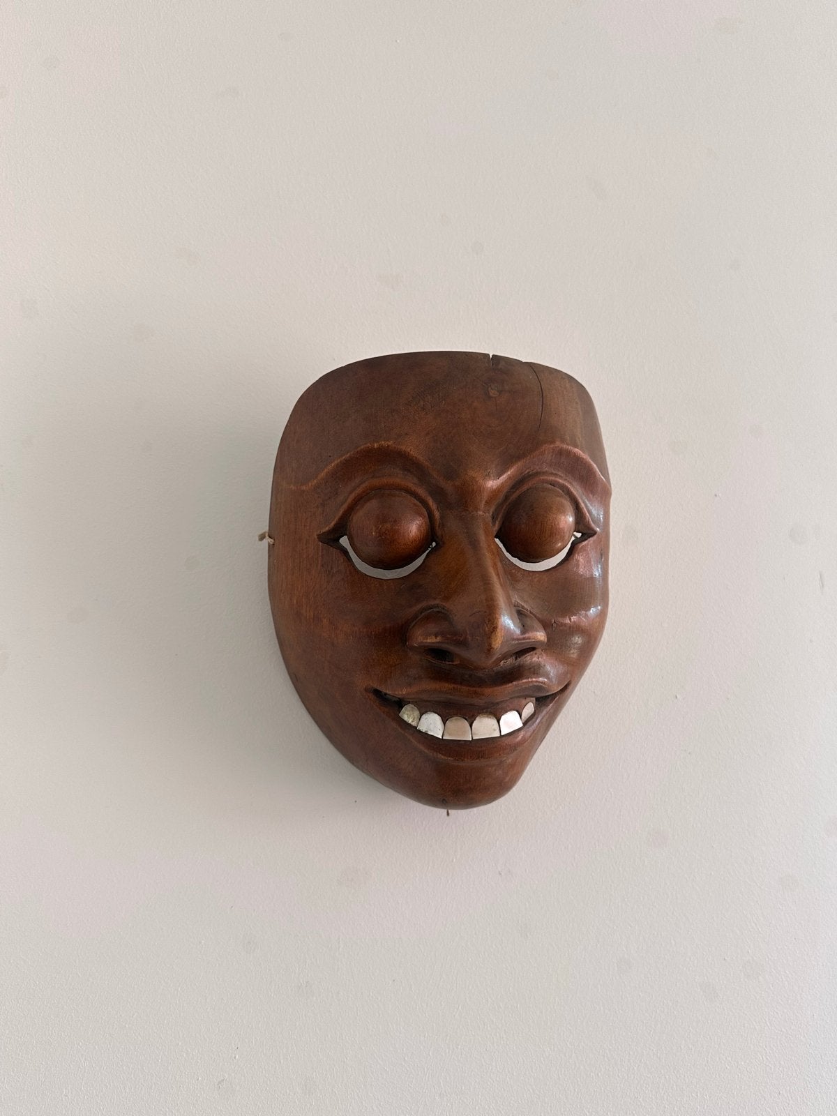 Vintage masker - houtsnijwerk - Indonesië, Hout, Bruin, Verzenden, Masker