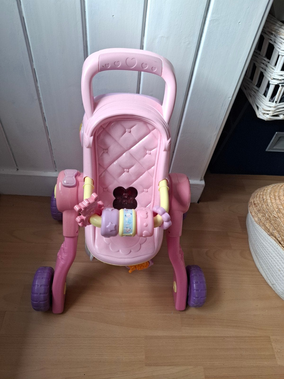 V-tech 3 in 1 poppenwagen met muziek en activitei, Ophalen of Verzenden, Zo goed als nieuw, Overige typen, Met geluid