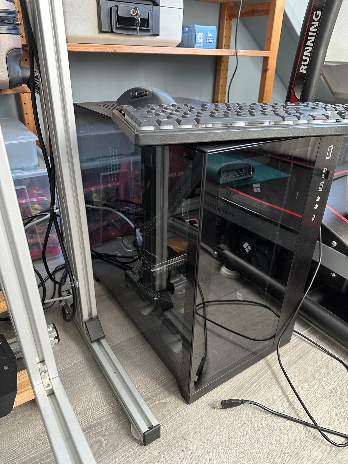 Game PC(I9 9th gen, 64GB RAM), Computers en Software, Ophalen of Verzenden, Zo goed als nieuw, Glas, Plaatstaal