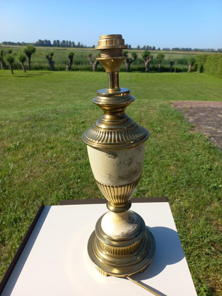 Zware messing lampenvoet 50 cm hoog, Ophalen of Verzenden