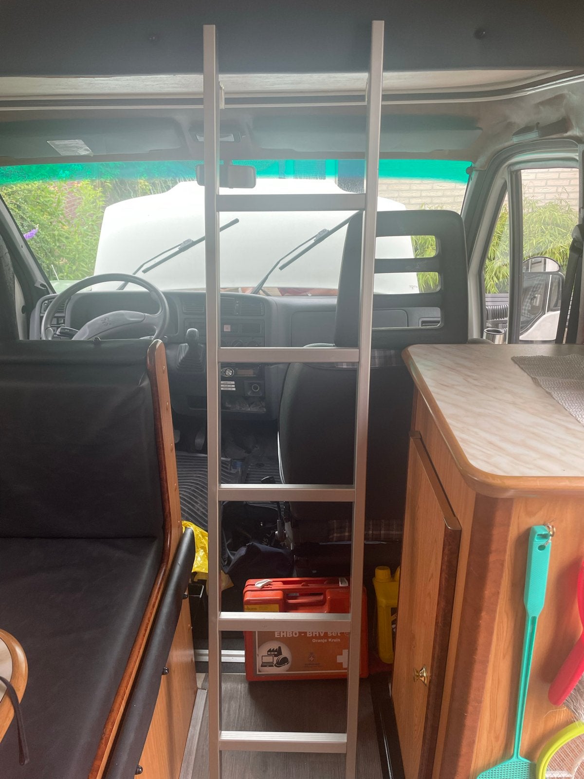 Aluminium lichtgewicht ladder voor camper of boot, Caravans en Kamperen, Camper-accessoires, Ophalen, Gebruikt