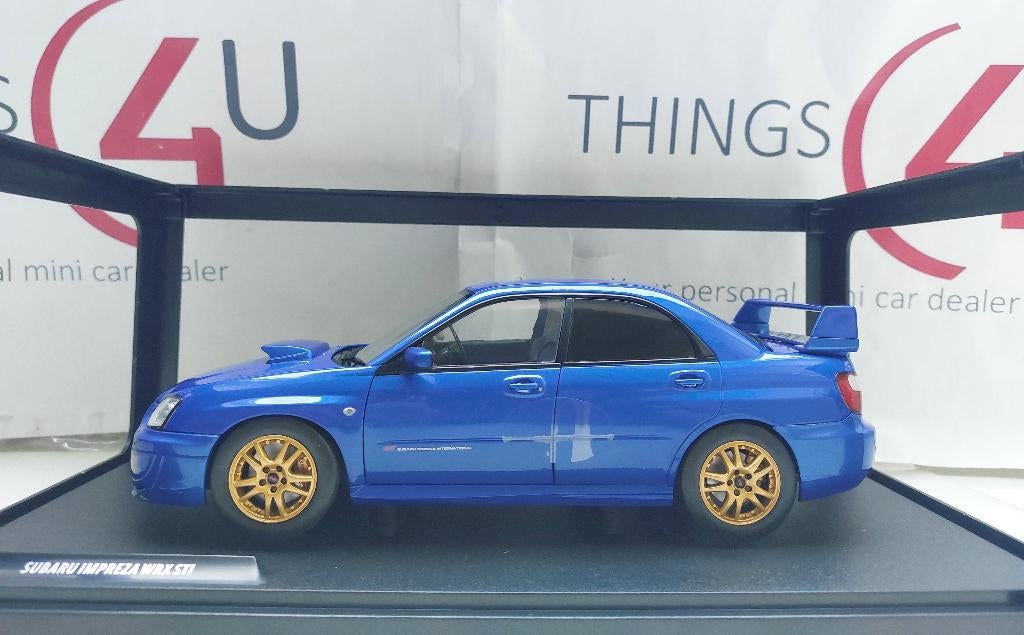 Solido 1:18 Subaru Impreza WRX STI 2003 blauw metallic nieuw, Hobby en Vrije tijd, Modelauto's | 1:18, Ophalen of Verzenden, Nieuw