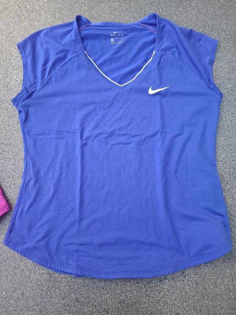Nike tennisshirt kobalt, Ophalen, Blauw, Maat 42/44 (L), Nike