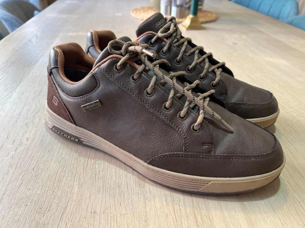 Skechers Cavell Sparkman Waterproof bruin – maat 44, Bruin, Nieuw, Ophalen of Verzenden, Veterschoenen