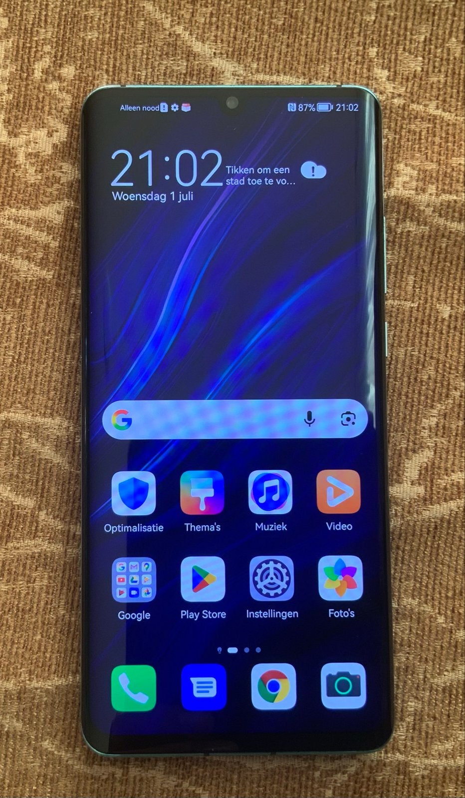 Huawei P30 Pro 128GB - Zo goed als nieuw, Telecommunicatie, Mobiele telefoons | Huawei, Zwart, Touchscreen, Ophalen of Verzenden