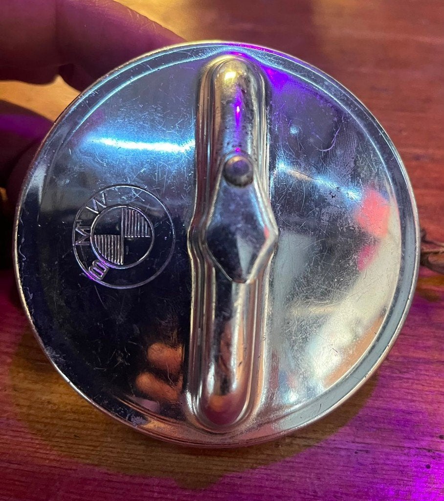 Vintage BMW Tankdop met Slot, Auto-onderdelen, Ophalen of Verzenden, Gebruikt, BMW