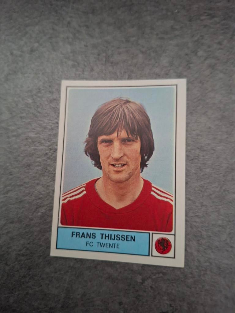 Panini sticker Voetbal 78. Speler Frans Thijssen FC Twente., Verzenden, Zo goed als nieuw, Sticker