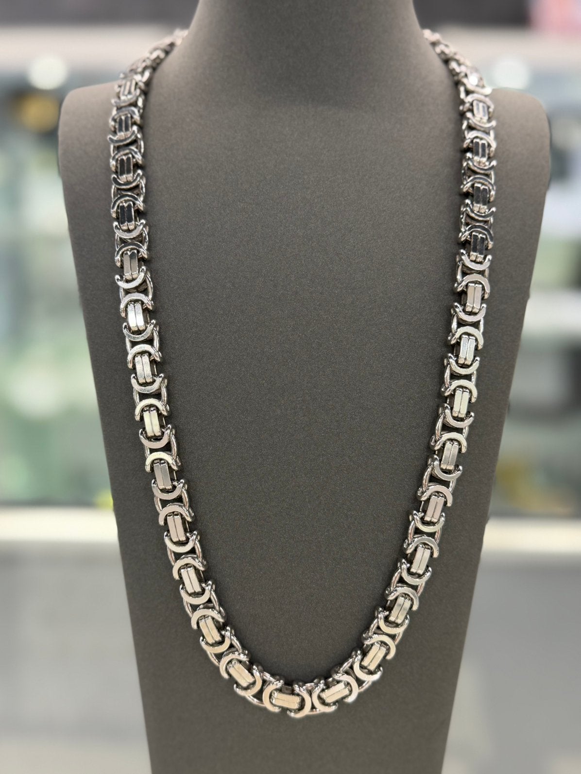 925 Zilver - Ketting -Platte Konings Schakel -Massief -165Gr, Sieraden, Tassen en Uiterlijk, Kettingen, Ophalen of Verzenden, Nieuw