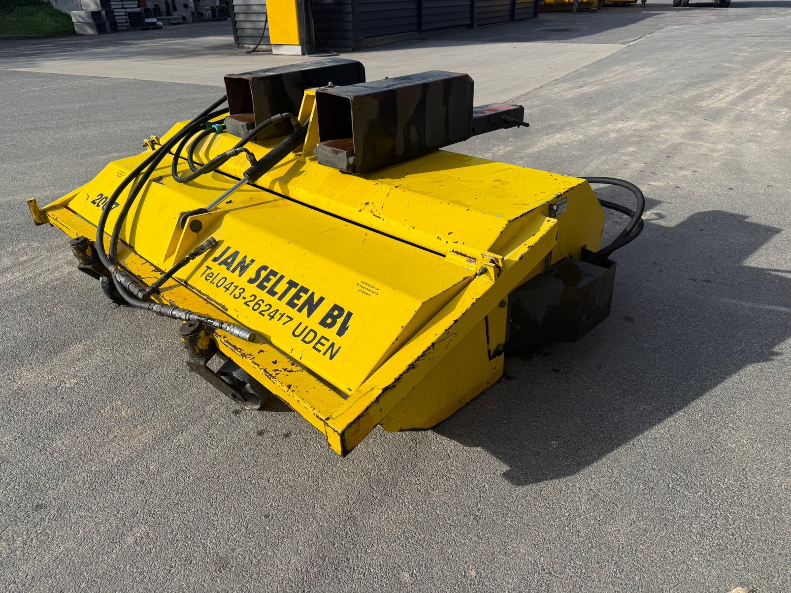 Veegmachine hydraulisch palletvork opvangbak, Ophalen of Verzenden