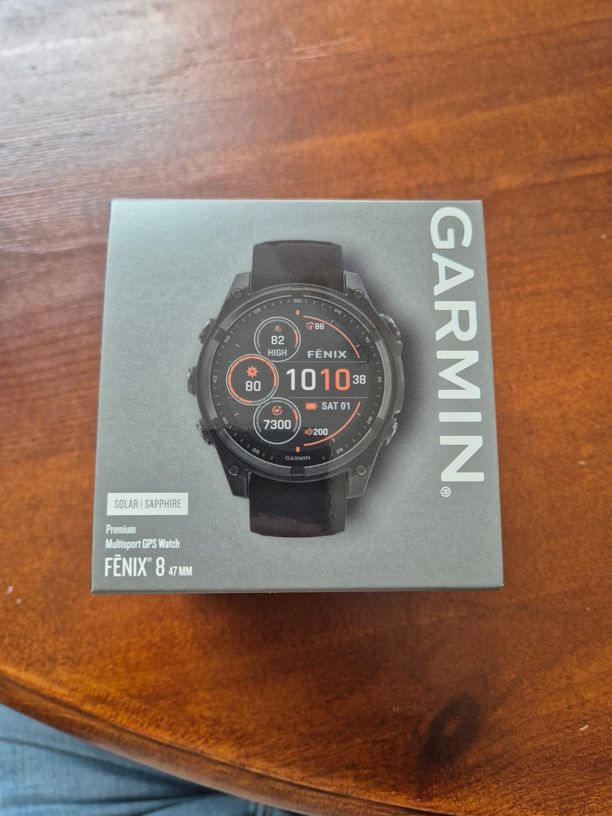 Garmin Fenix 8 Solar Sapphire. Ongebruikt, Ophalen of Verzenden, Nieuw, Zwart