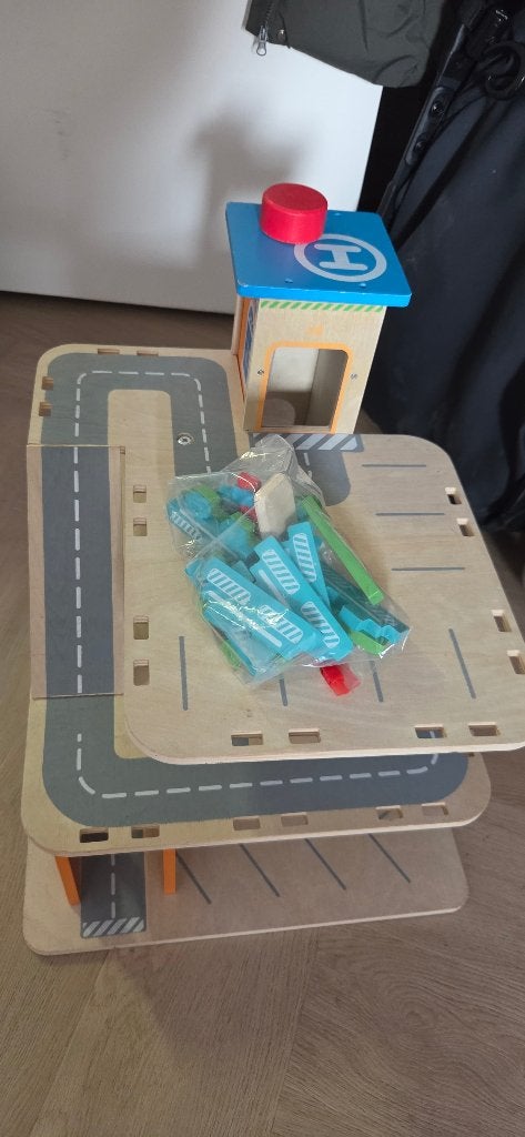 Houten autogarage, Kinderen en Baby's, Ophalen, Gebruikt, Overige typen