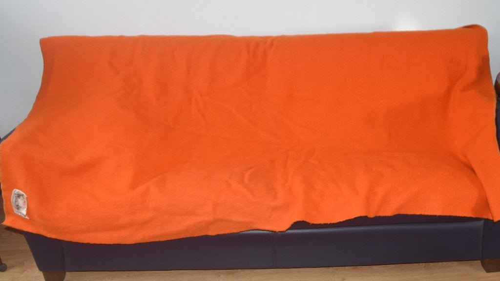 Zuiver scheerwollen AaBe deken 145 x 340 winterdeken plaid, Verzenden