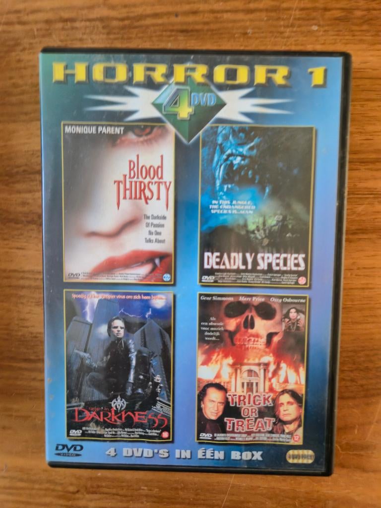 4 horror films box, Vanaf 16 jaar, Ophalen of Verzenden, Zo goed als nieuw, Overige genres