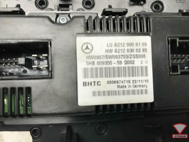 mercedes e klasse w212 climatronic paneel a2129009109, Auto-onderdelen, Dashboard en Schakelaars, Gebruikt, Mercedes-Benz AG, Mercedes-Benz