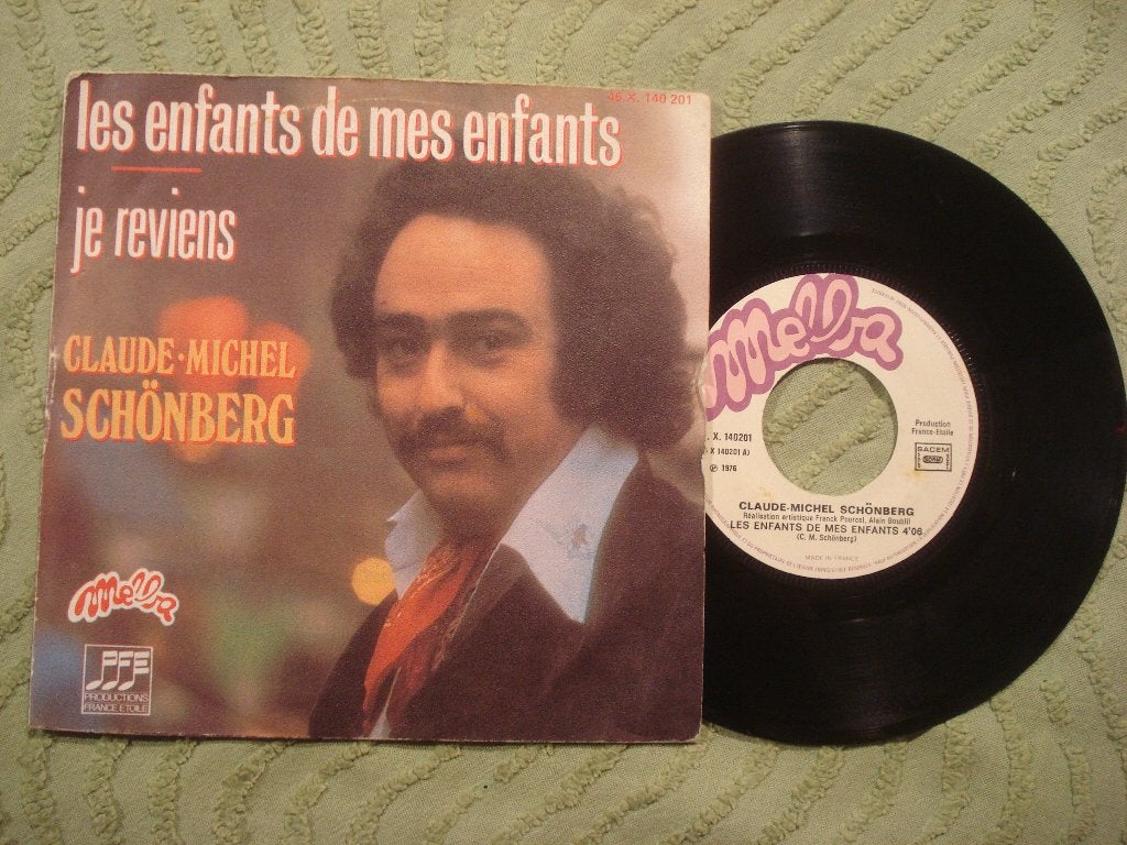 Claude-Michel Schönberg 7" ‘Les enfants de mes enfants’, Cd's en Dvd's, Ophalen of Verzenden, Zo goed als nieuw, Pop