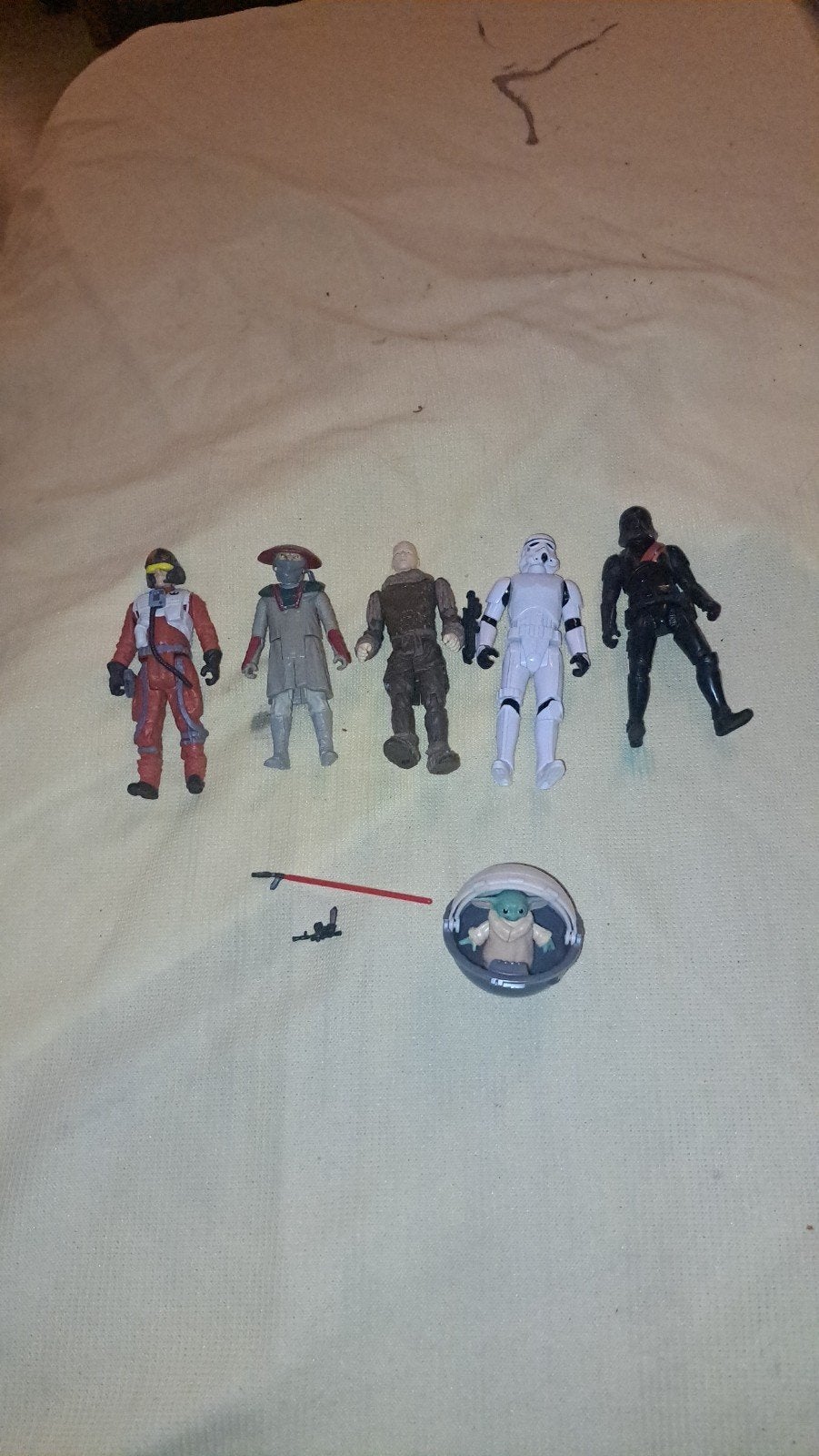 5 starwars actie figuren, Ophalen of Verzenden, Zo goed als nieuw, Actiefiguurtje