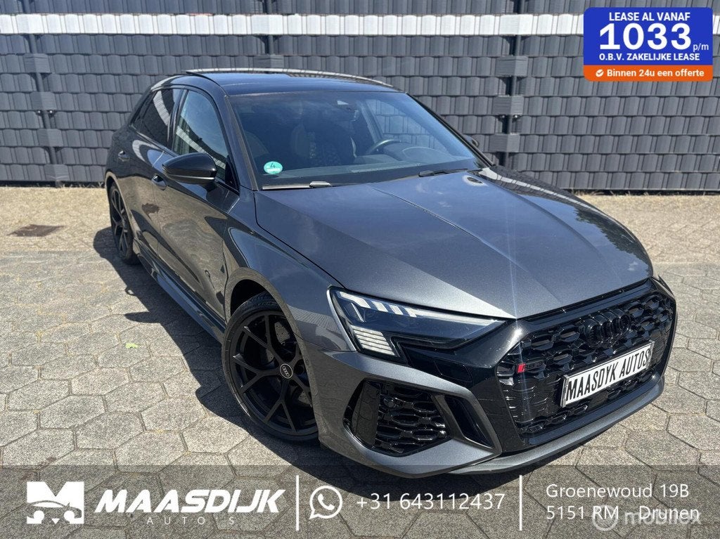 Audi RS 3 2.5 TFSI RS 3 Keramisch B&O RS Dynamic 290+, Auto's, Audi, Automaat, Gebruikt, Zwart, RS3