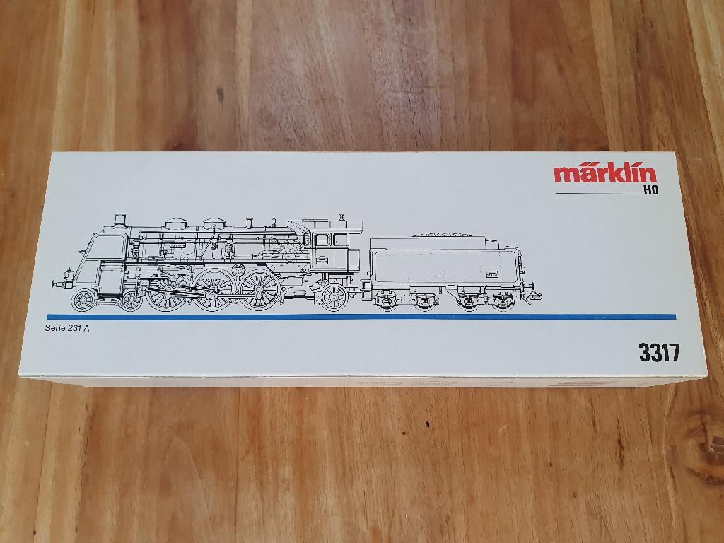 Märklin 3317 Stoomlokomotief serie 231A SNCF in nieuwstaat, Wisselstroom, Locomotief, Ophalen of Verzenden, Zo goed als nieuw