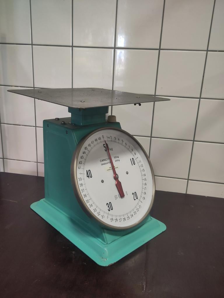 Vintage Keukenweegschaal - Fuji 50kg, Ophalen