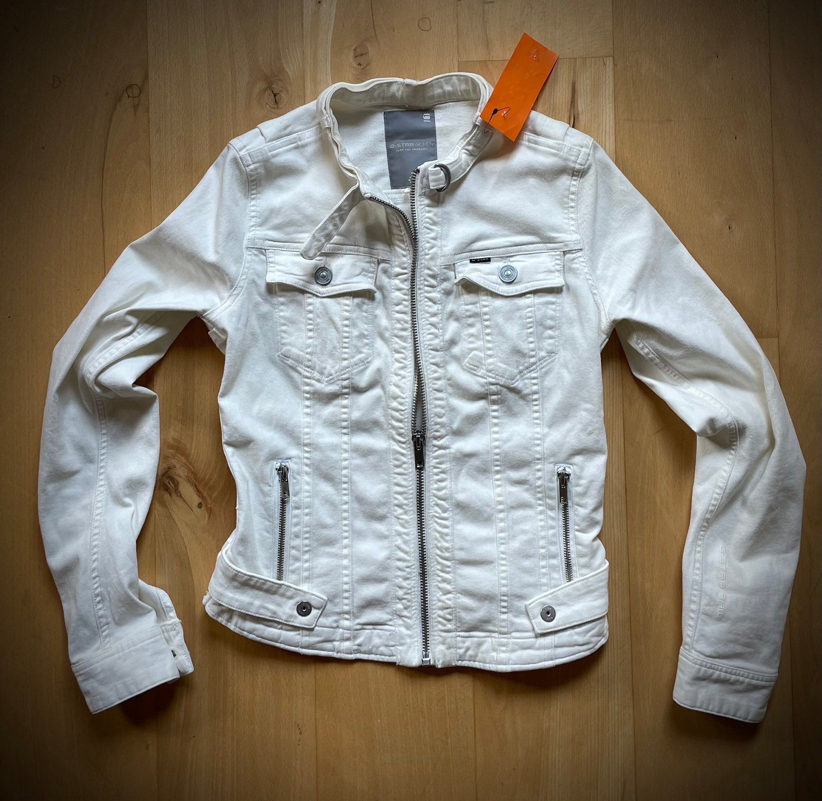 G Star Raw Tailor Chopper Jkt WMN spijker jasje wit XS, Ophalen of Verzenden, Maat 34 (XS) of kleiner, Wit