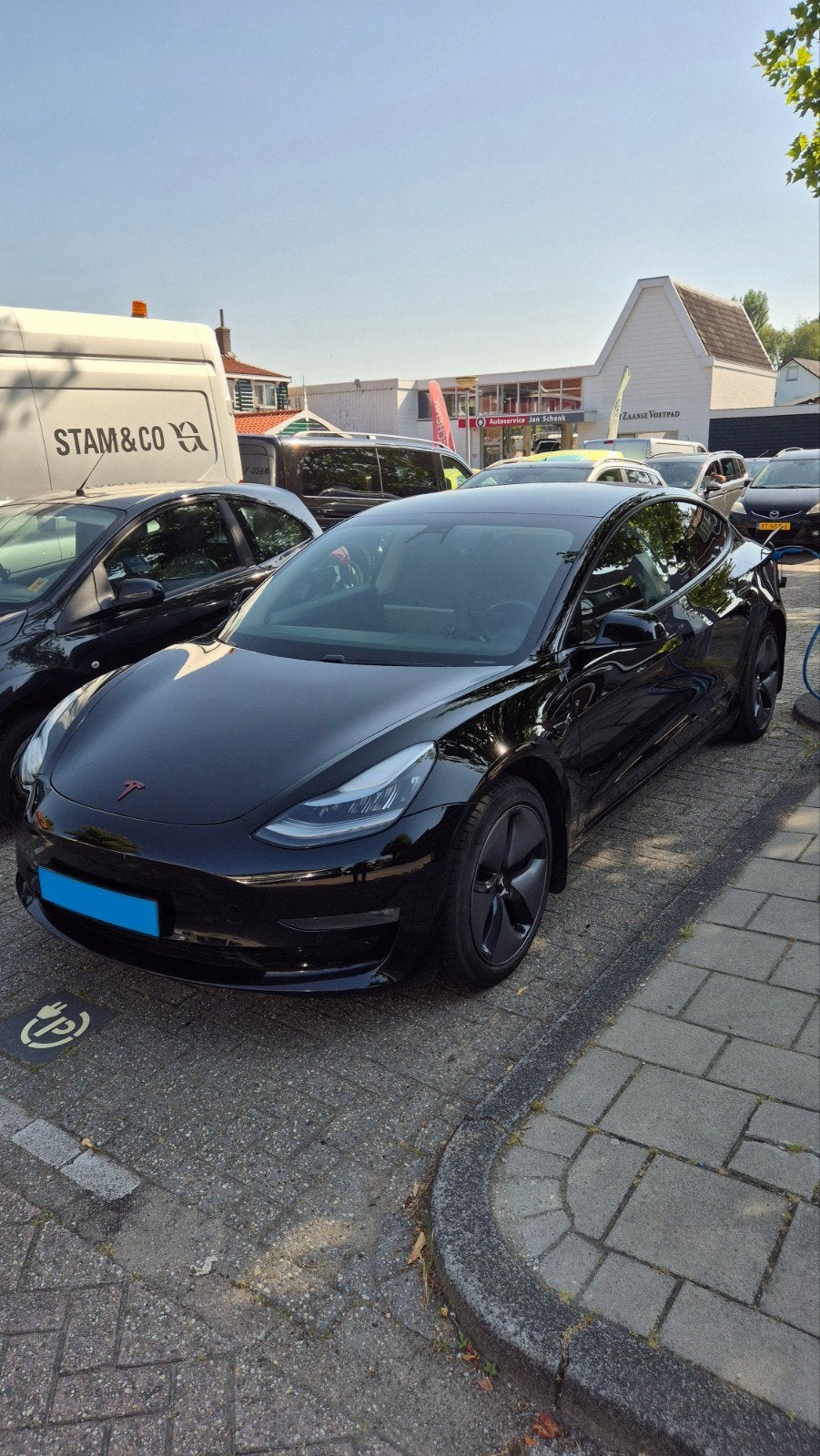 Tesla Model 3 2019 Zwart, Auto's, Tesla, Automaat, Zwart, Elektrisch, Particulier