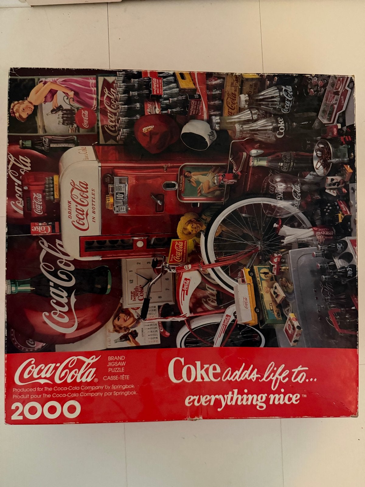 Coca-Cola Puzzel 2000 Stukjes - Vintage Thema, Hobby en Vrije tijd, Ophalen, Gebruikt