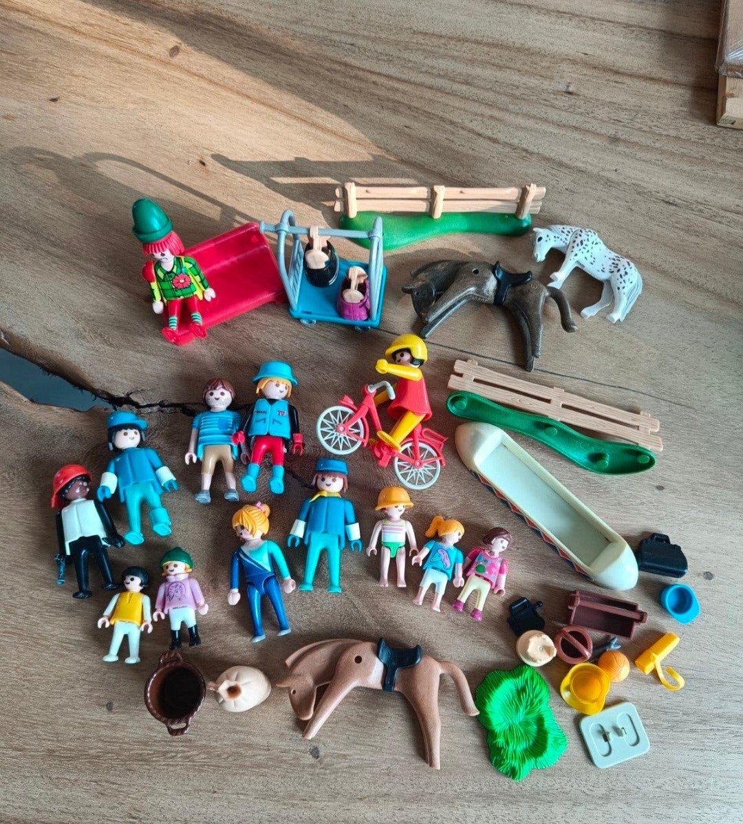 collectie playmobil poppetjes, coaching/familie opstelling, Ophalen of Verzenden, Zo goed als nieuw, Losse onderdelen, Figuren